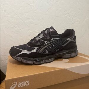 ASICS Black and Silver Running Shoes BNWT